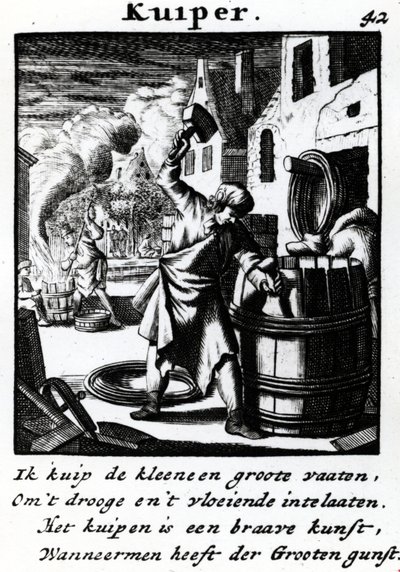 クーパー、「Book of Trades」より1694年発行 作： Jan Luyken